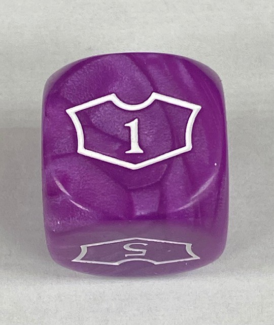 22mm Purple Loyalty Dice 1-6 - DiceEmporium.com