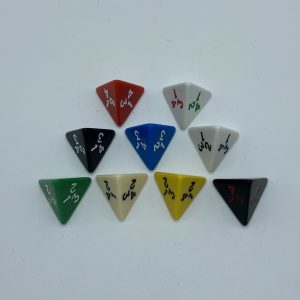 4 Sided Opaque Polyhedral Dice - DiceEmporium.com