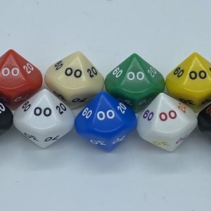 10-Sided% Opaque Polyhedral Dice - DiceEmporium.com