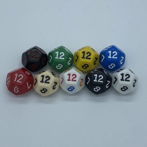 12-Sided Opaque Polyhedral Dice - DiceEmporium.com