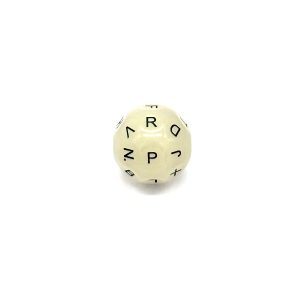 26-Sided Glow Green Alphabet Dice