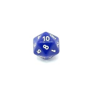 Blue 1-10 Twice 20-Sided Dice