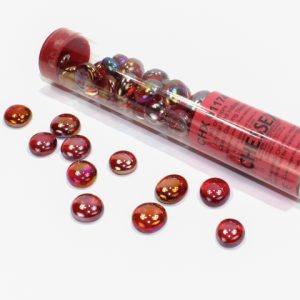 Red Iridized Glass Stones - Dice Emporium
