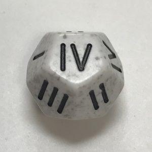 Roman d4 Arctic Camo Dice - DiceEmporium.com