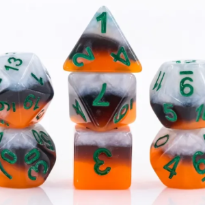 Orange Juice 7 die set - Dice Emporium