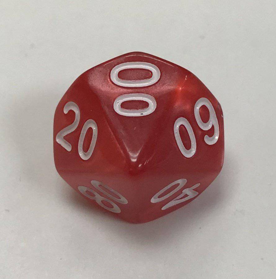 10 Sided Tens 10 Pearl Polyhedral - Dice Emporium