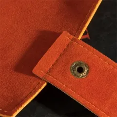 Gold Leather Foldable Dice Mat - The Dice Emporium