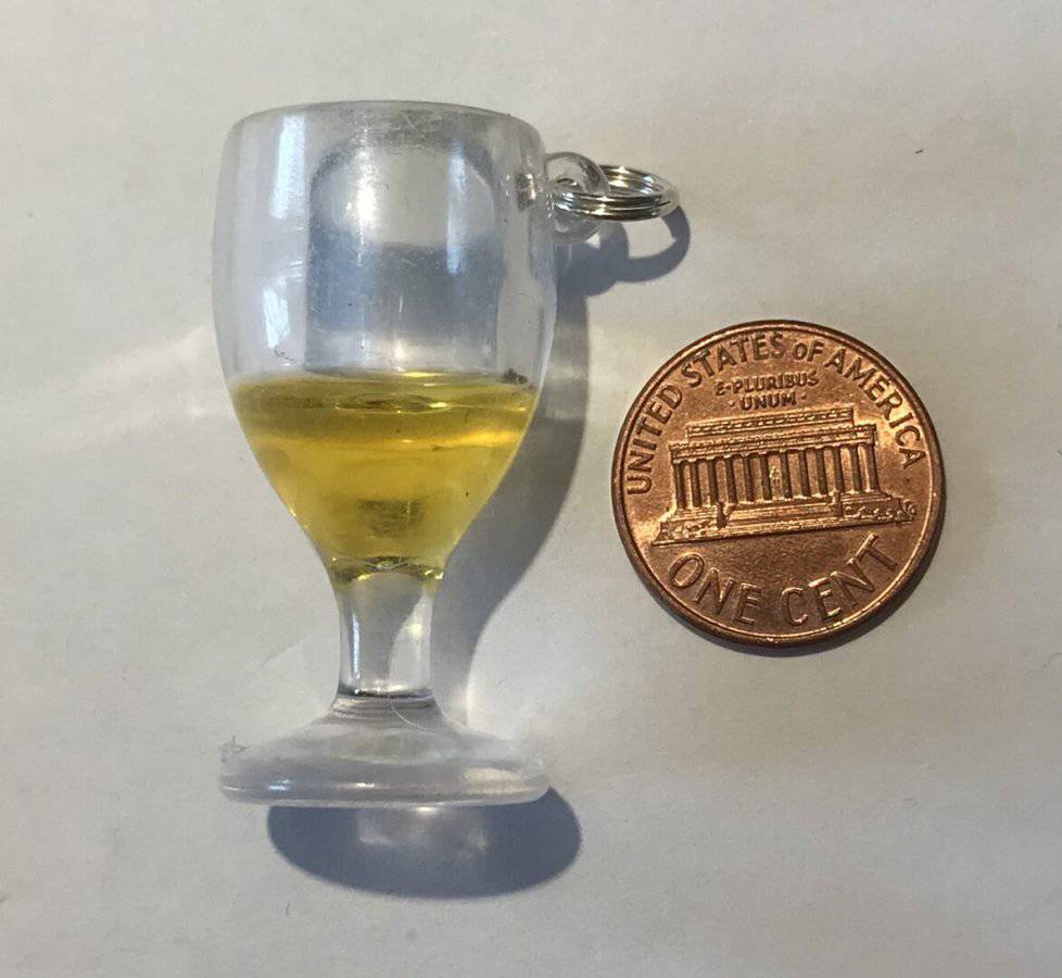 Amber Wine Charm