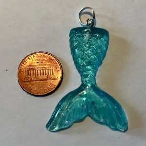 Aqua Mermaid Tail Charm