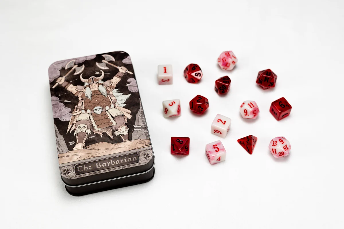 Beadle & Grimm's: Barbarian Polyhedral Dice Set