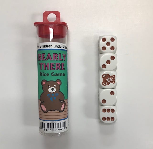 Bearly There Teddy Bear Dice Game - DiceEmporium.com