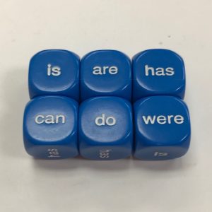 Being and Helping Verbs Dice - DiceEmporium.com