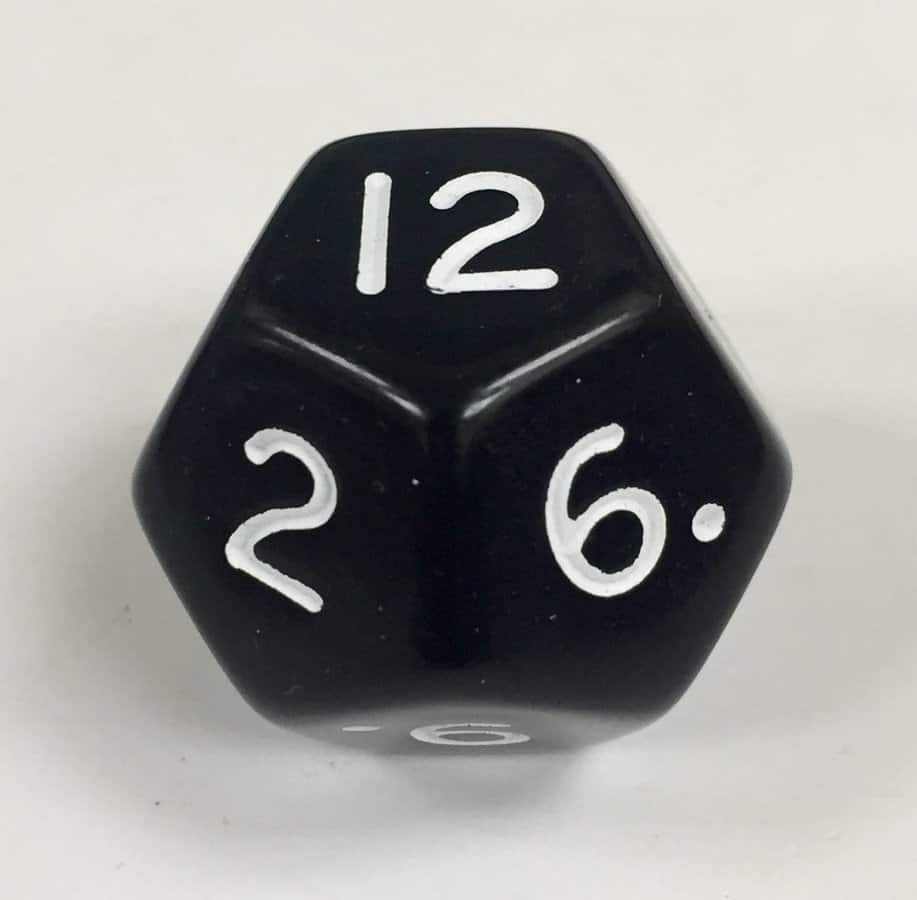 ソフト髑髏d 12 Sided Jumbo Dice from Koplow