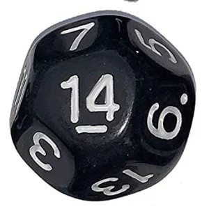 Black D14 Dice
