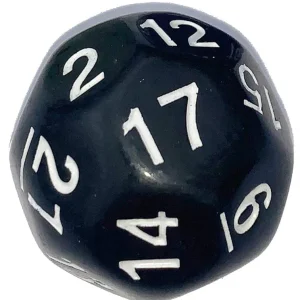 Black D21 Dice
