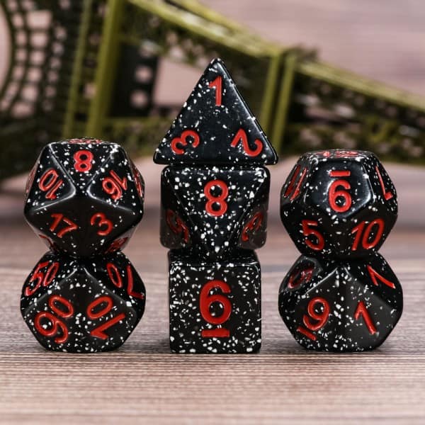 Black Granite Dice - The Dice Emporium