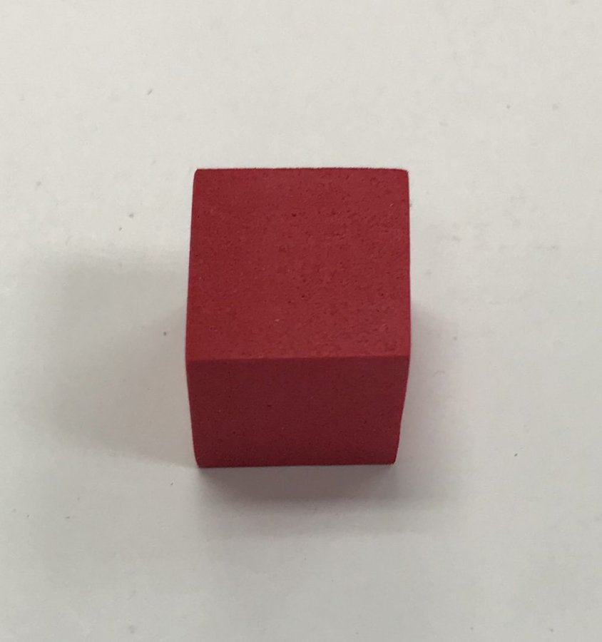 Blank Foam Dice Red 16mm - DiceEmporium.com