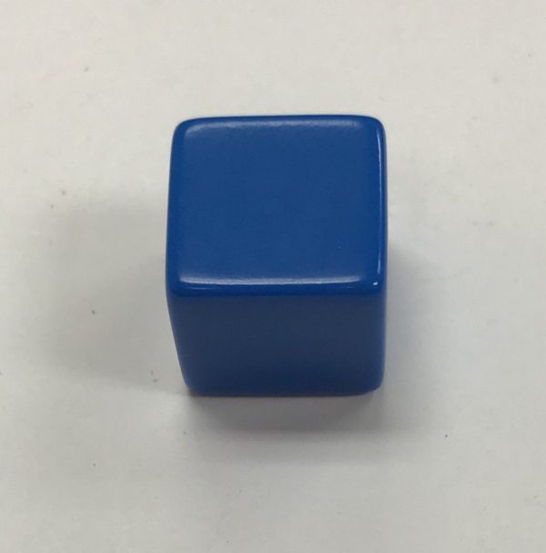 Blank Blue Dice 16mm - DiceEmporium.com