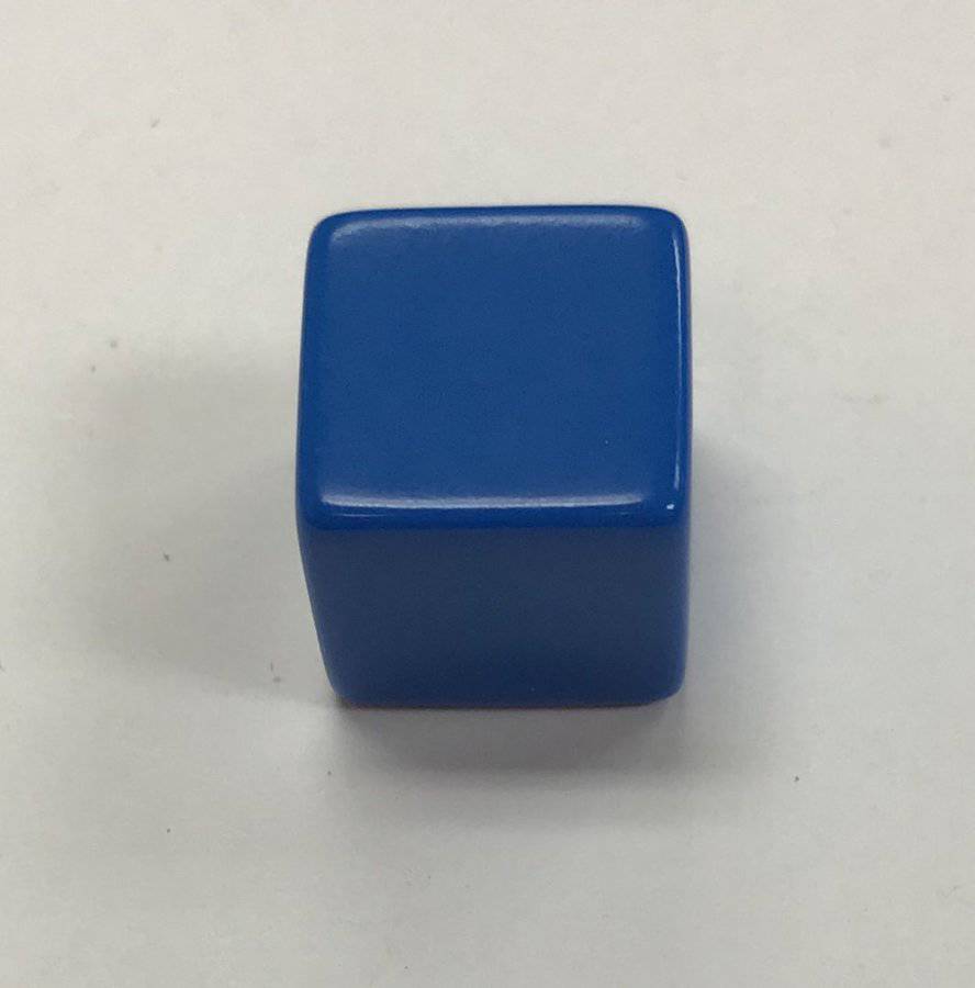 Blank Blue Dice 16mm - DiceEmporium.com