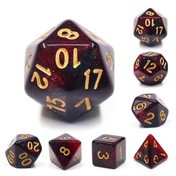 Bloody Mary 7 die set - DiceEmporium.com
