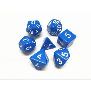 Blue Opaque Dice Set - DiceEmporium.com