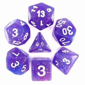 Blue Purple Galaxy Dice Set HD - DiceEmporium.com