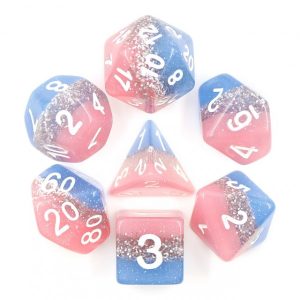 Blue Star Streak 7 Die Set - DiceEmporium.com