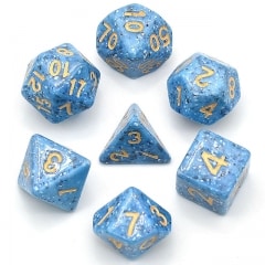 Bluish Gold Font Spotted - DiceEmporium.com