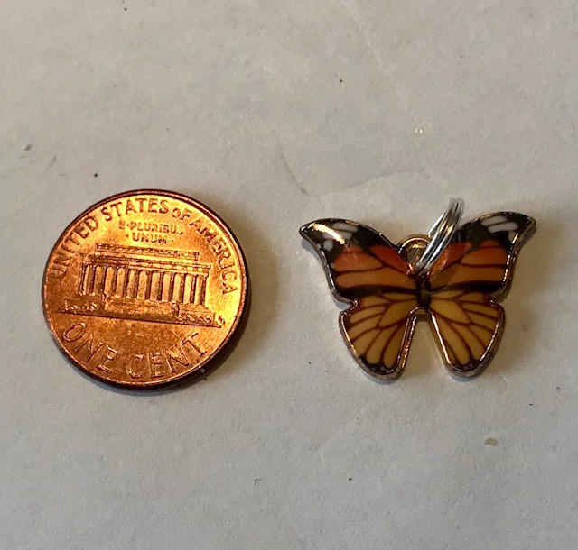 Brown Butterfly Charm