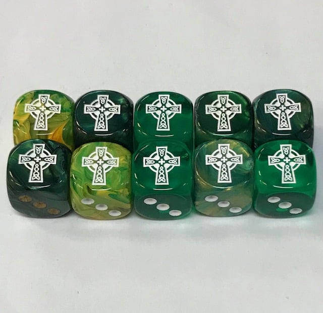 Celtic Cross d6 Dice - DiceEmporium.com