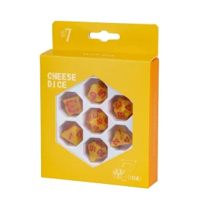 Cheese Dice 7-die set - Dice Emporium