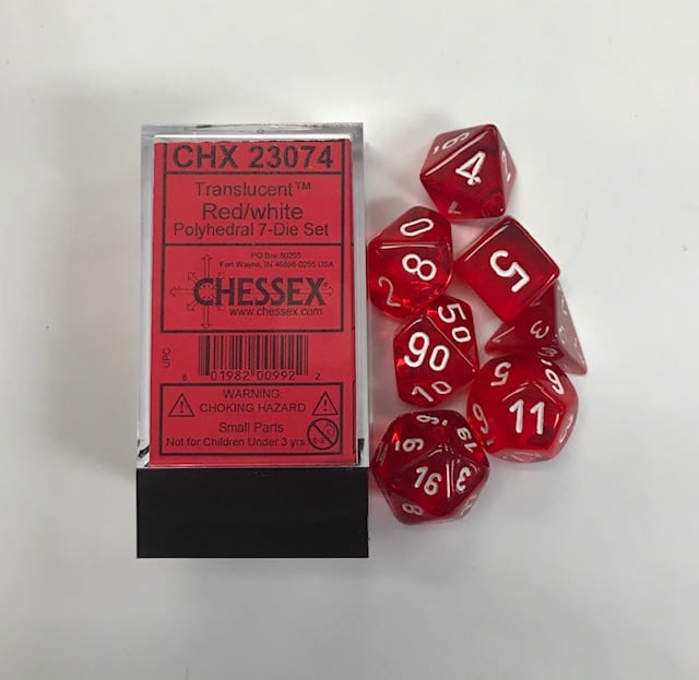 Chessex ~ Translucent Dice Sets - DiceEmporium.com