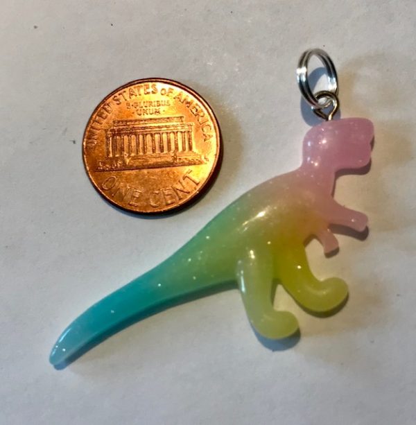 Colorful Tyrannosaur Charm