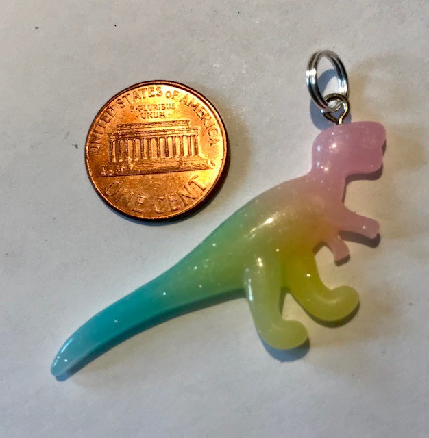 Colorful Tyrannosaur Charm