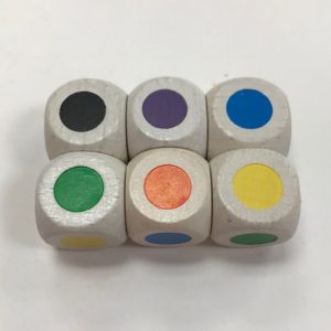 Color Spot Wood 16mm Dice - DiceEmporium.com