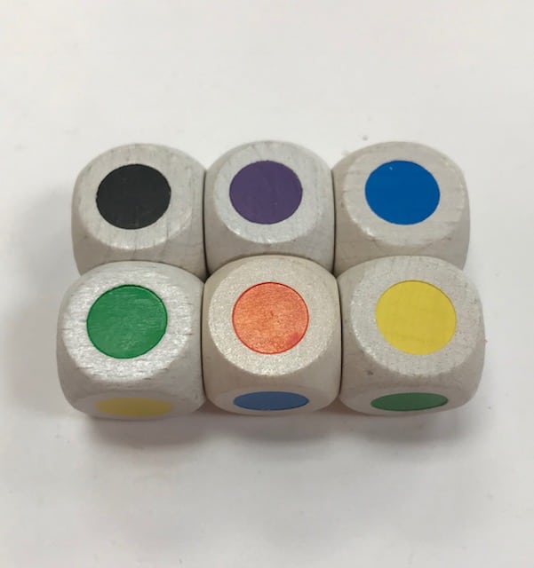 Color Spot Wood 16mm Dice - DiceEmporium.com