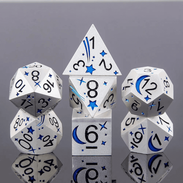 Blue Comet 7-die set - dice emporium