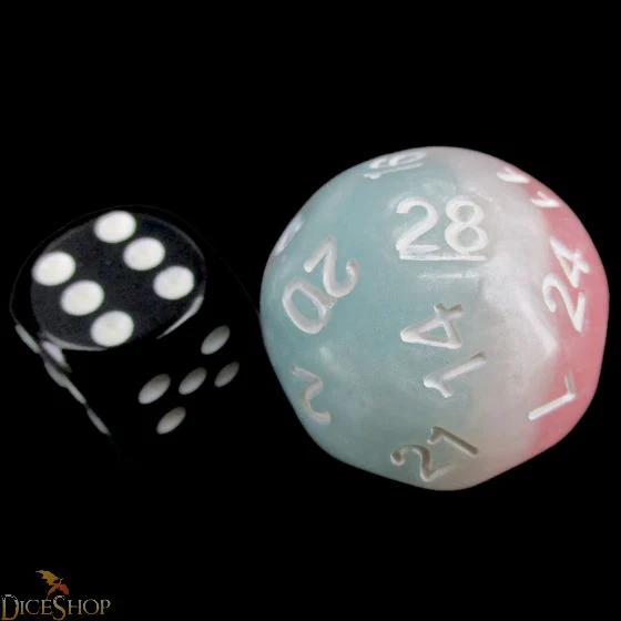 Cotton Candy D28 Dice