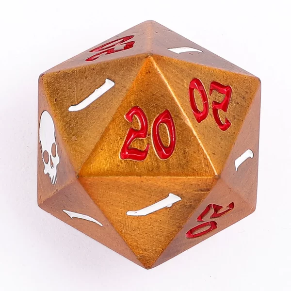 Critical d20 gold - Dice Emporium