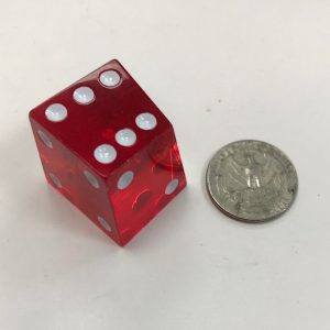 Red Translucent Crooked Dice - DiceEmporium.com