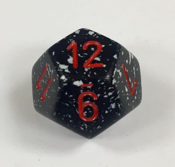 12 Sided Space Speckled Dice