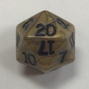 Gold Olympic d20 Dice - DiceEmporium.com