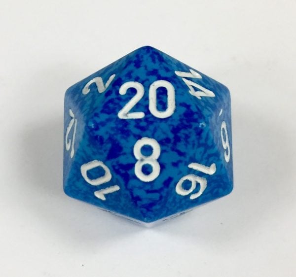 20 Sided Water Speckled Dice