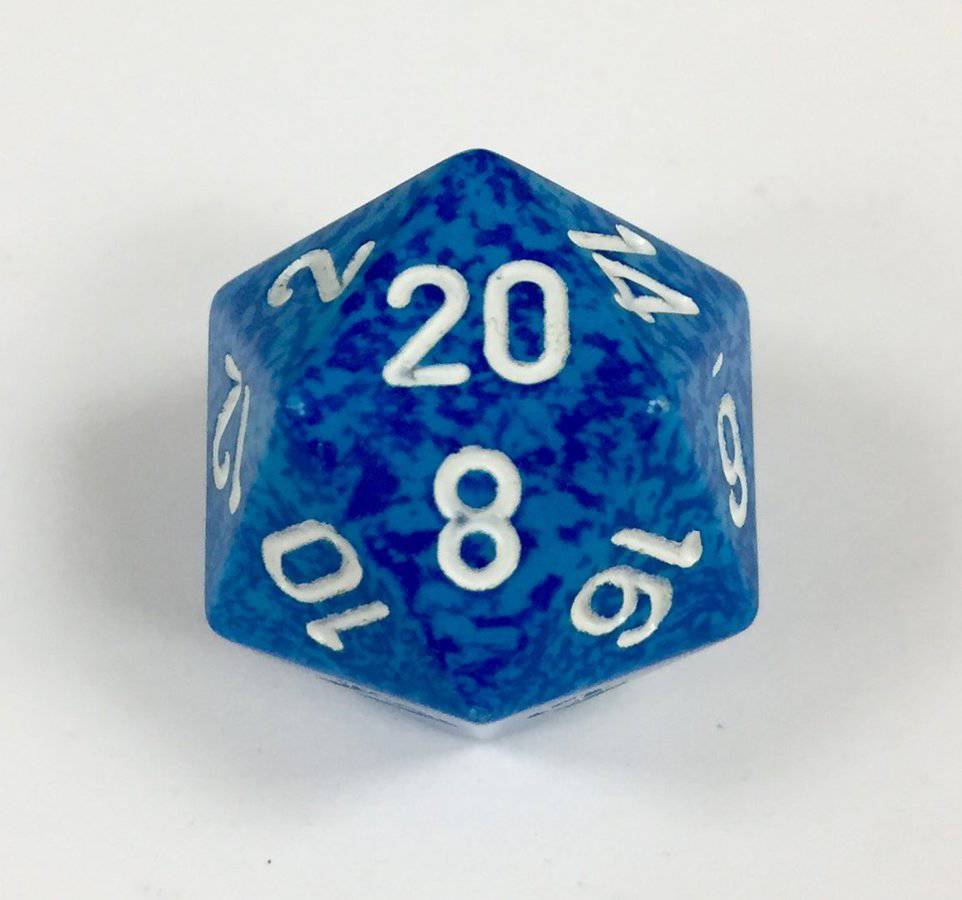 20 Sided Water Speckled Dice