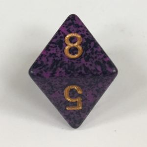 8 Sided Hurricane Speckled Dice