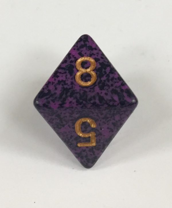 8 Sided Hurricane Speckled Dice