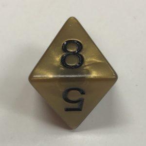 Gold Olympic D8 Dice - DiceEmporium.com