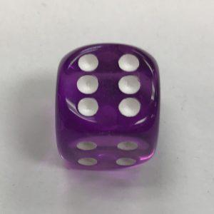 Deluxe Transparent Purple Koplow Dice - DiceEmporium.com