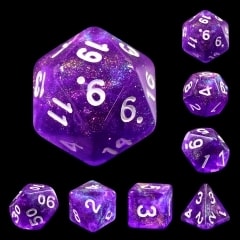 Diamond Purple 7 Die Set - DiceEmporium.com