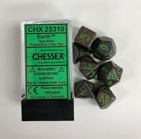4 Sided Earth Speckled Dice